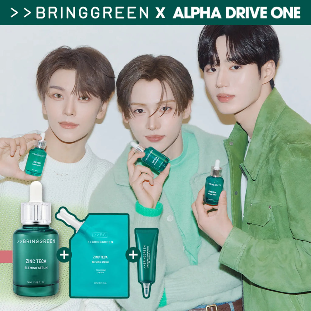 BRINGGREEN Zinc Teca Blemish Serum 50ml Set (+Refill 25ml+Blue Bean Lotion 1.5mlX6ea)