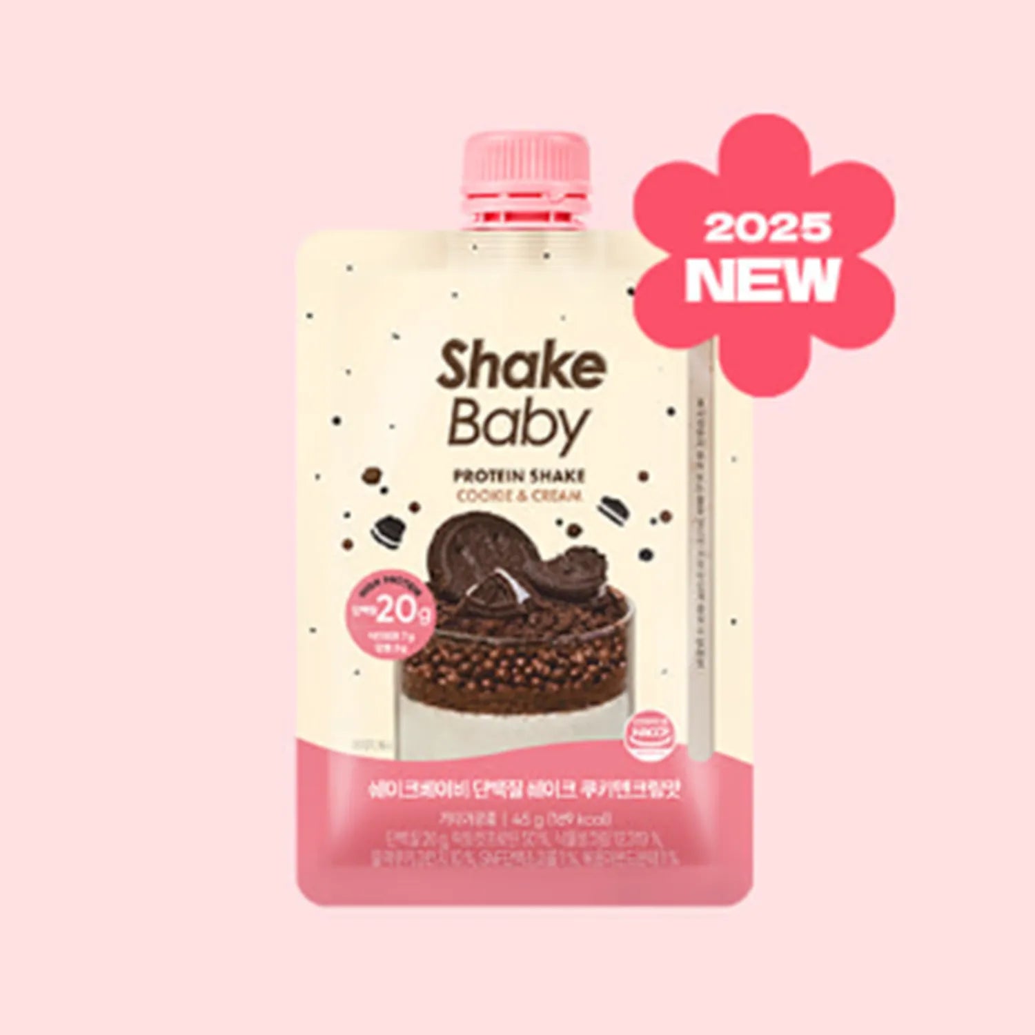 Shakebaby Lacto-cut Protein Shake #Cookie & Cream 45g