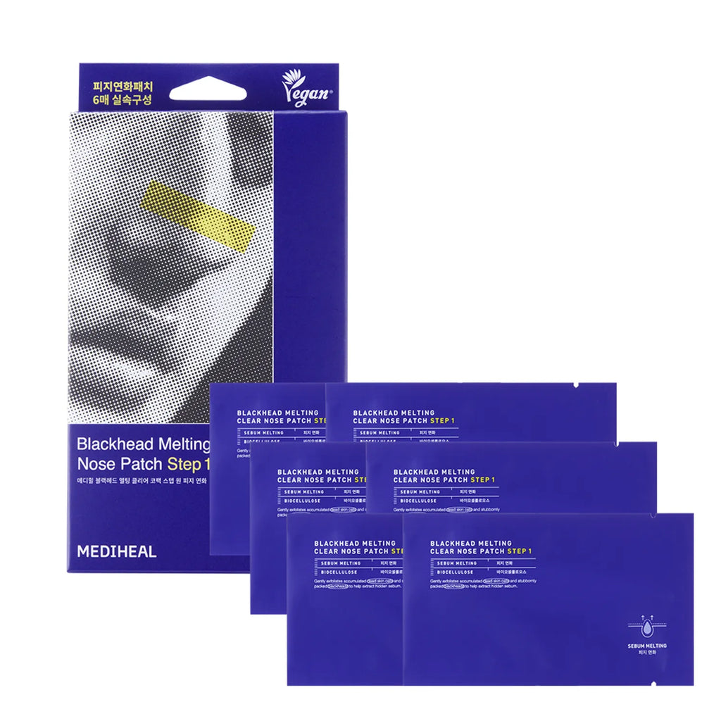 MEDIHEAL Blackhead Melting Clear Nose Patch Step 1 6P