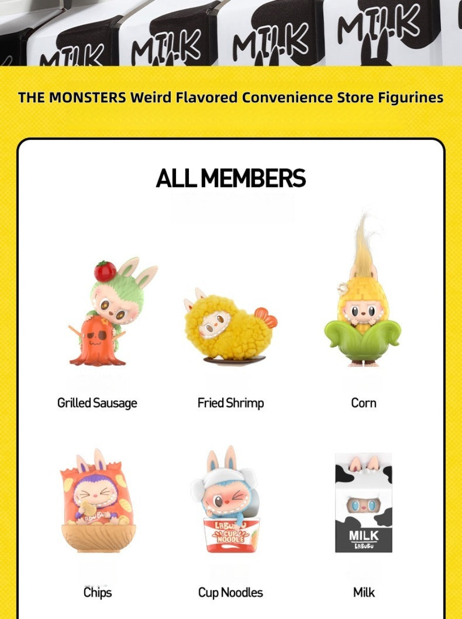 Pop Mart Labubu THE MONSTERS Weird Flavor Convenience Store Figurine Blind Box