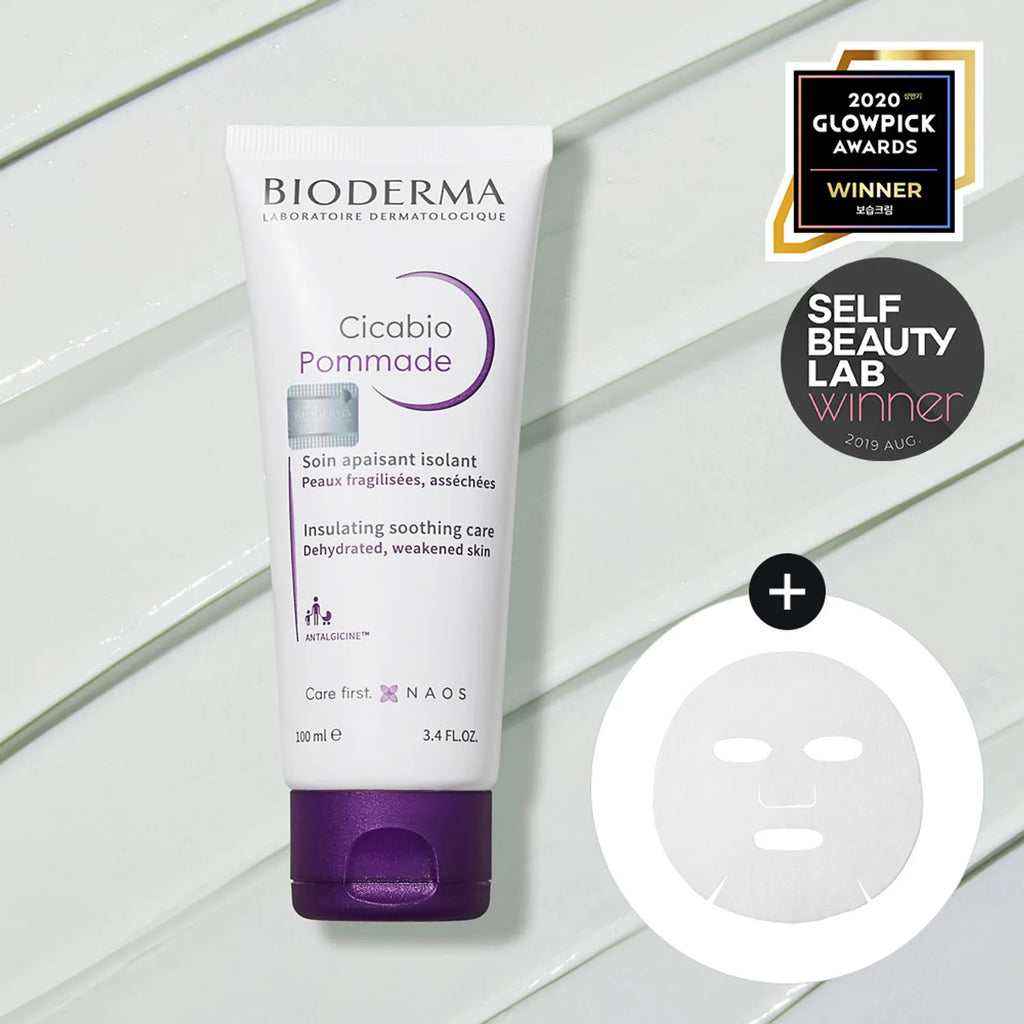 Bioderma Cicabio Pommade 100ml Set (+ Gauze Sheet Mask 10ea)