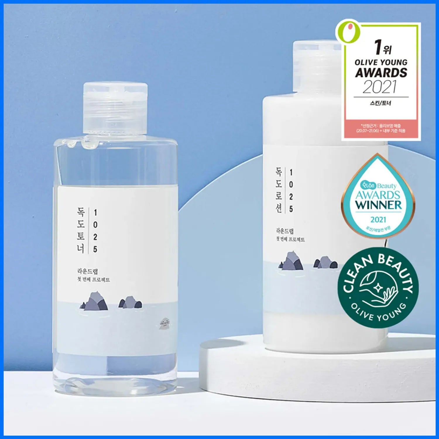 ROUND LAB 1025 Dokdo Toner + Lotion 200mL Special Set