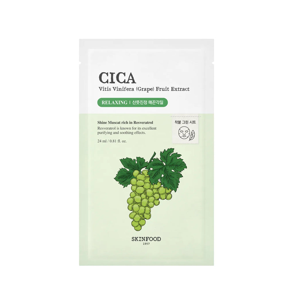 SKINFOOD Shine Muscat Cica Mask Sheet 1ea