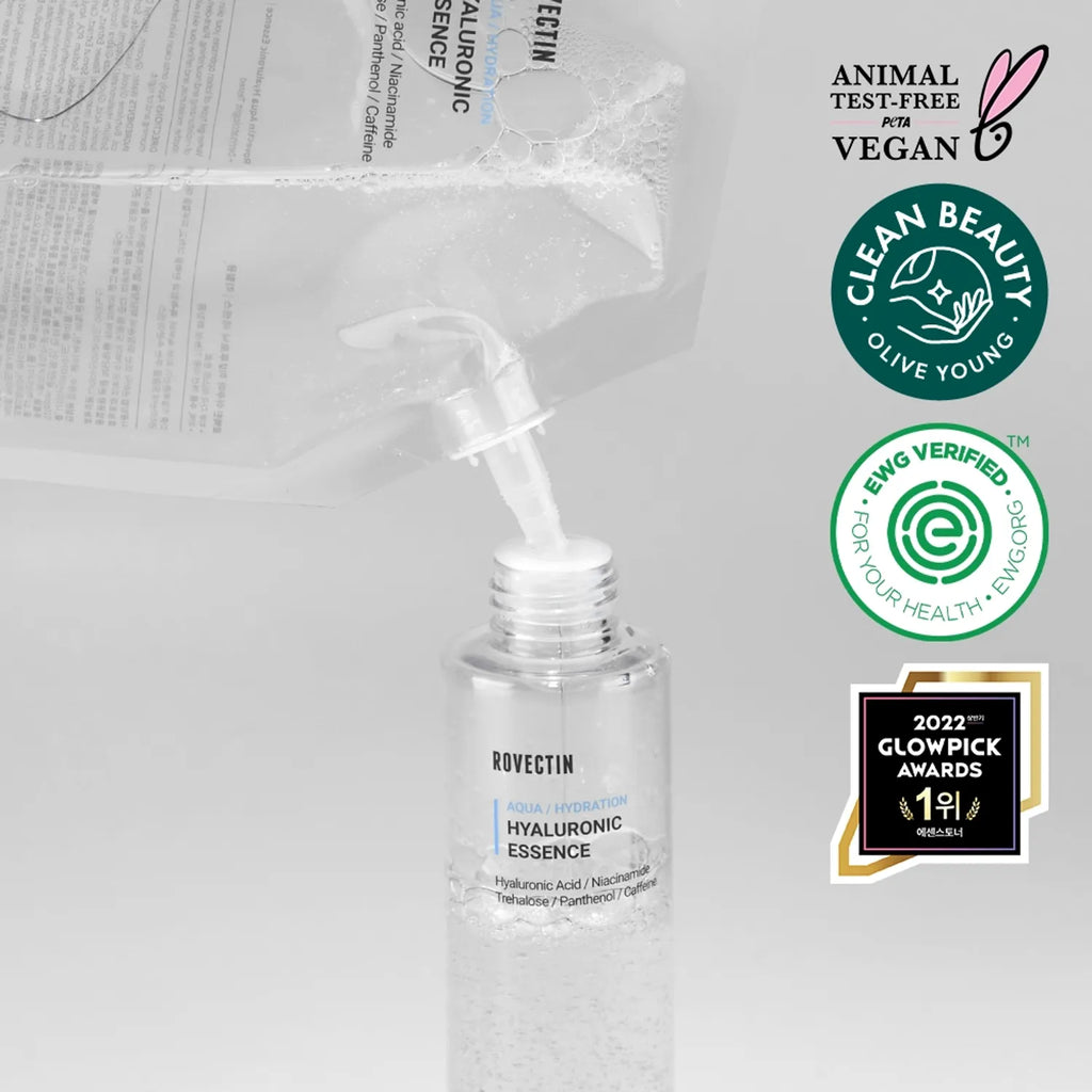 ROVECTIN Aqua / Hydration Hyaluronic Essence 180mL Special Set (+120mL Refill)