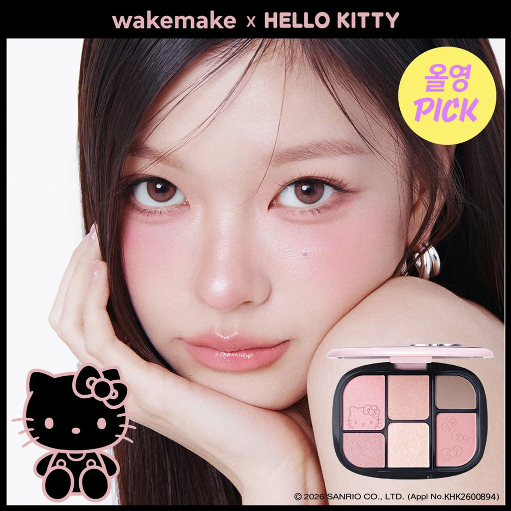 [HELLO KITTY] WAKEMAKE Soft Sheer Multi Palette 13 Pink Shell