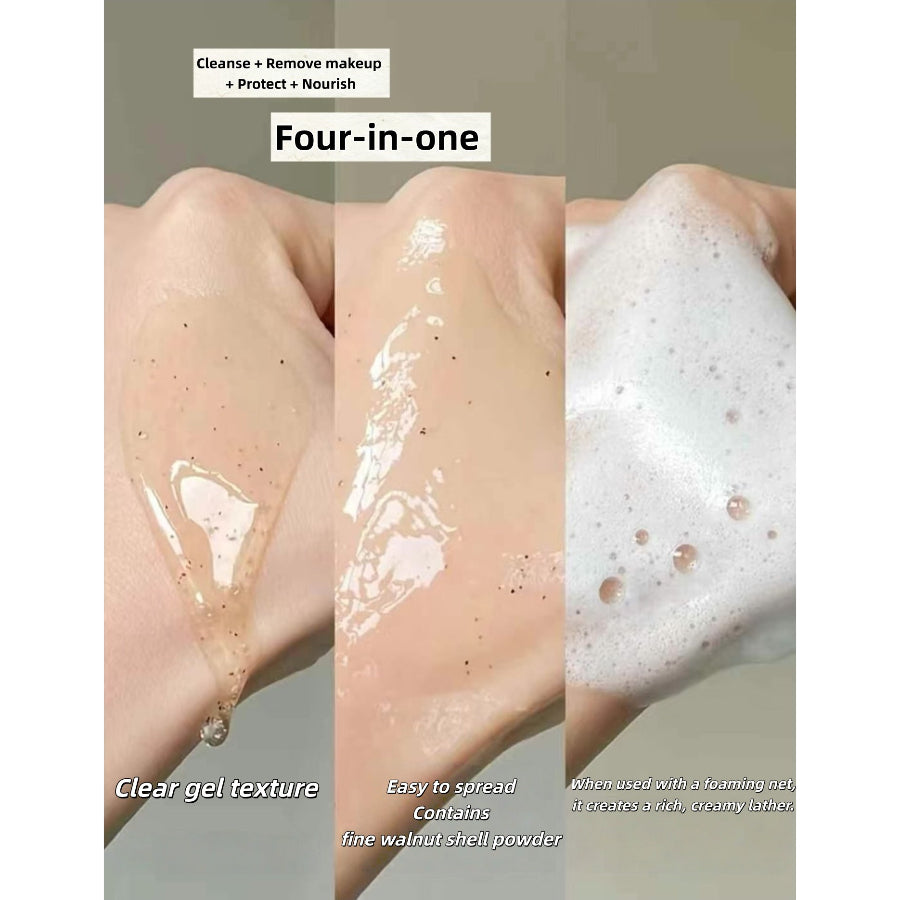 Cocochi Walnut Cleansing and Healing Amino Acid Facial Cleanser, foaming, gentle, removes blackheads, 120ml
