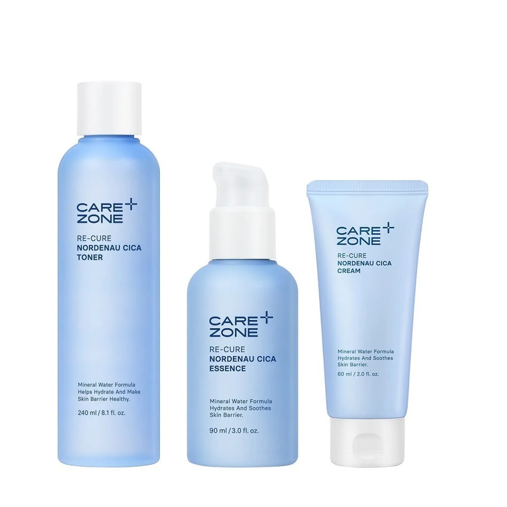 CAREZONE Re-Cure Nordenau Cica 2pcs Set (Toner 240mL+Essence 90mL)