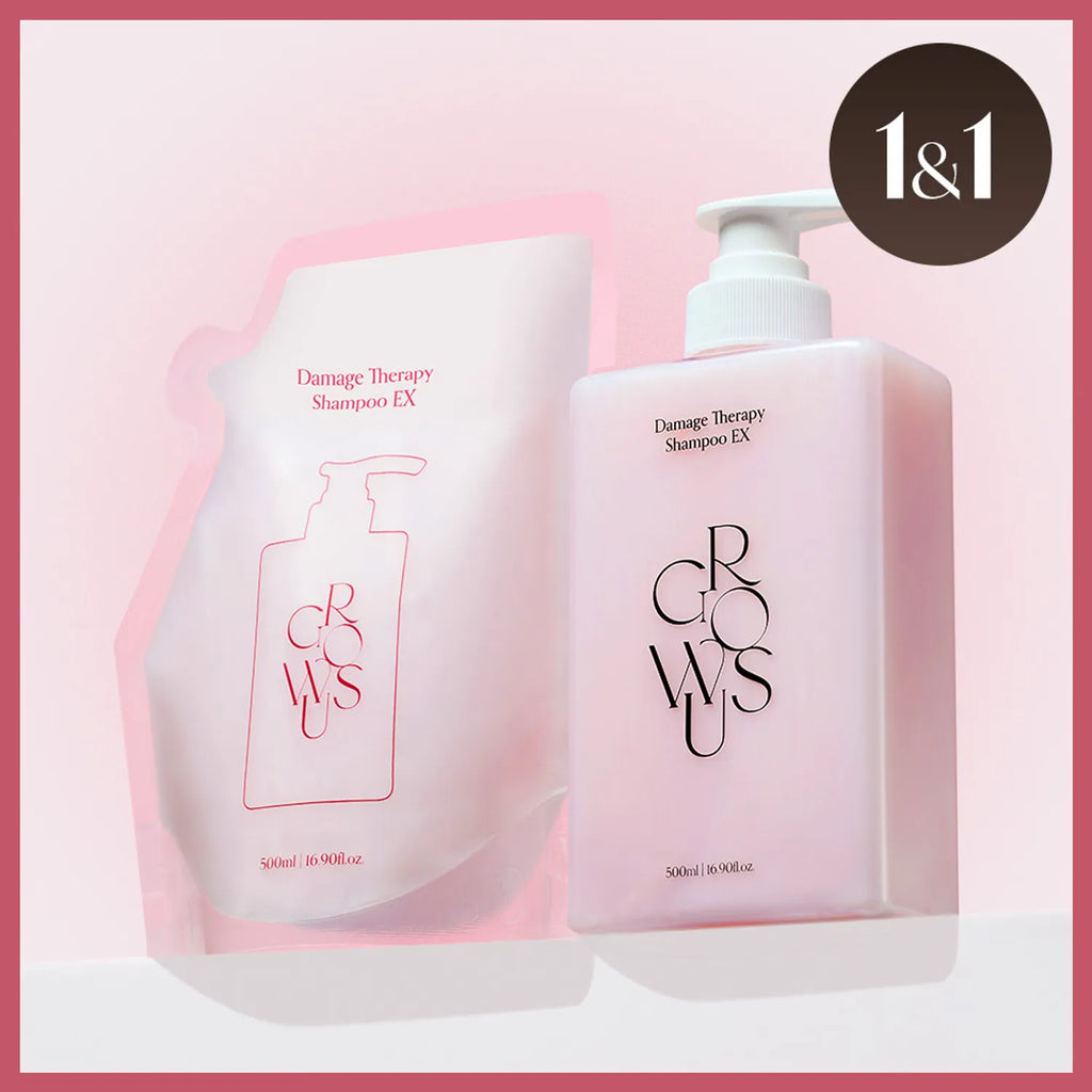 growus Damage Therapy Shampoo EX 500ml Refill Set