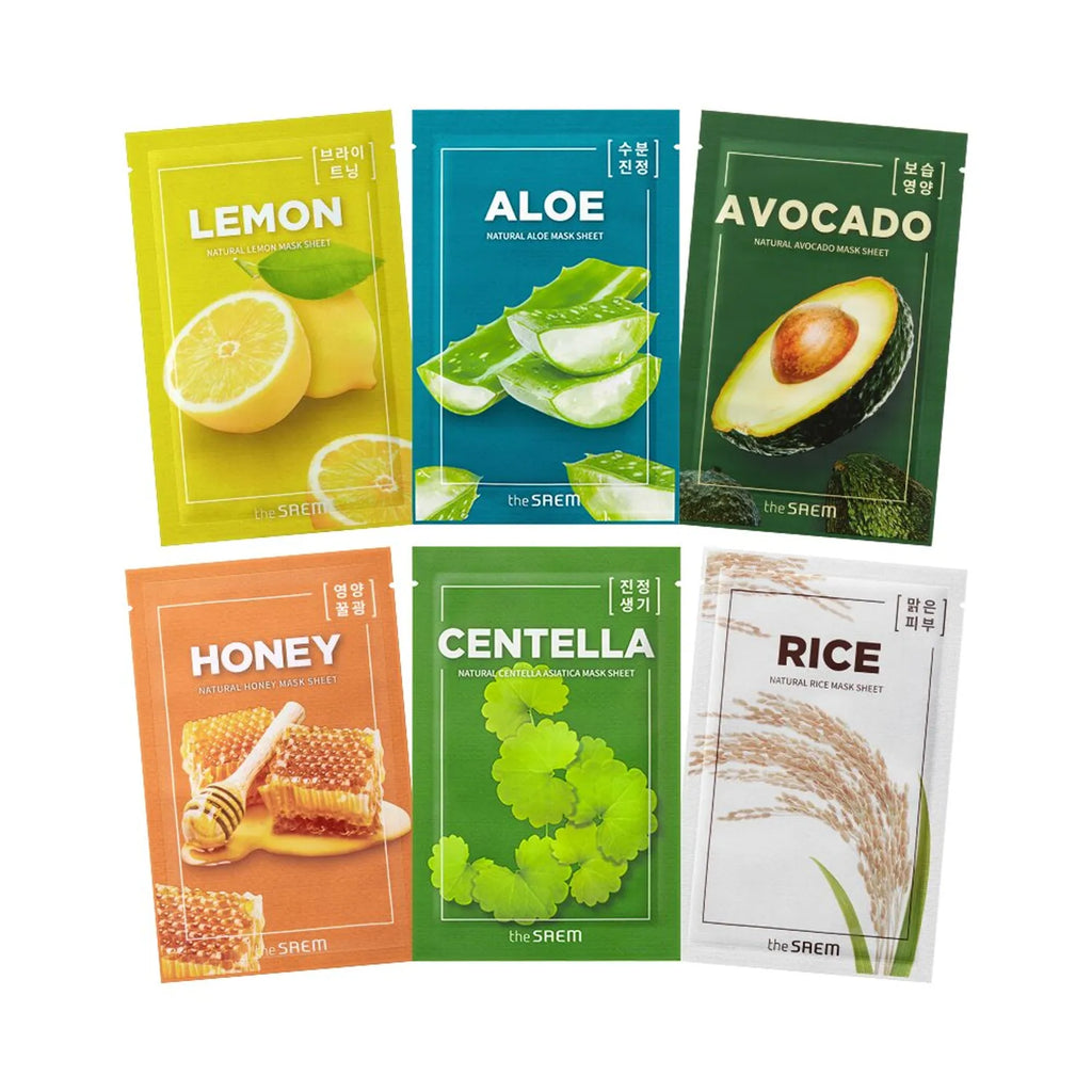 THE SAEM Natural Mask Sheet 1P (6 Options To Choose)