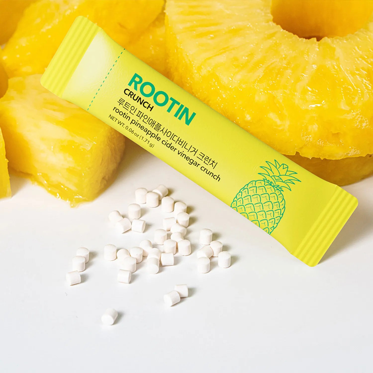 ROOTIN Pineapple Cider Vinegar Crunch 20 Sticks