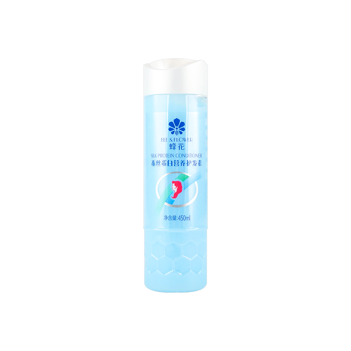 蜂花BEE&FLOWER 柔亮营养护发素 蚕丝蛋白护发 450ml 柔软光滑亮泽 滋润保湿修护 毛躁干发炸毛发质