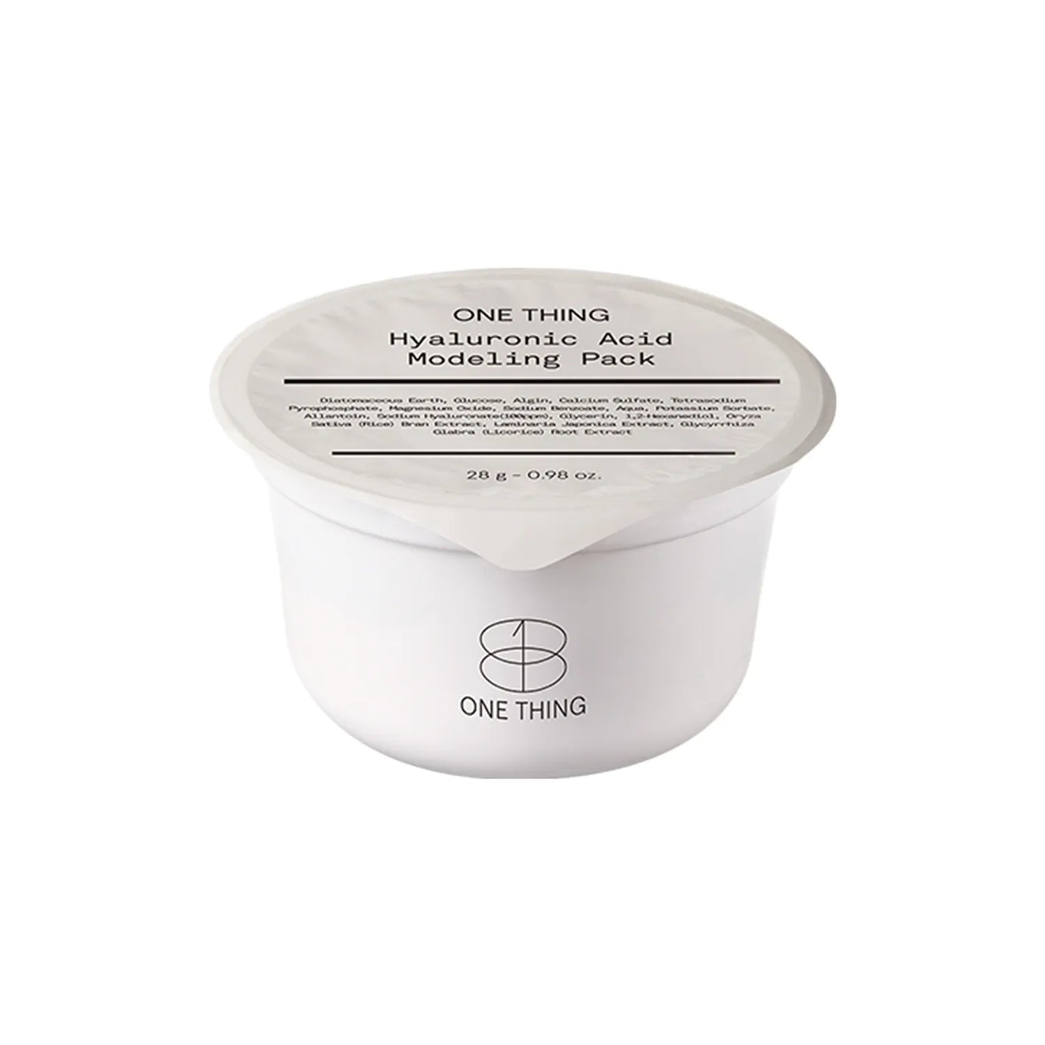 ONE THING Hyaluronic Acid Modeling Mask Cup Pack 28g