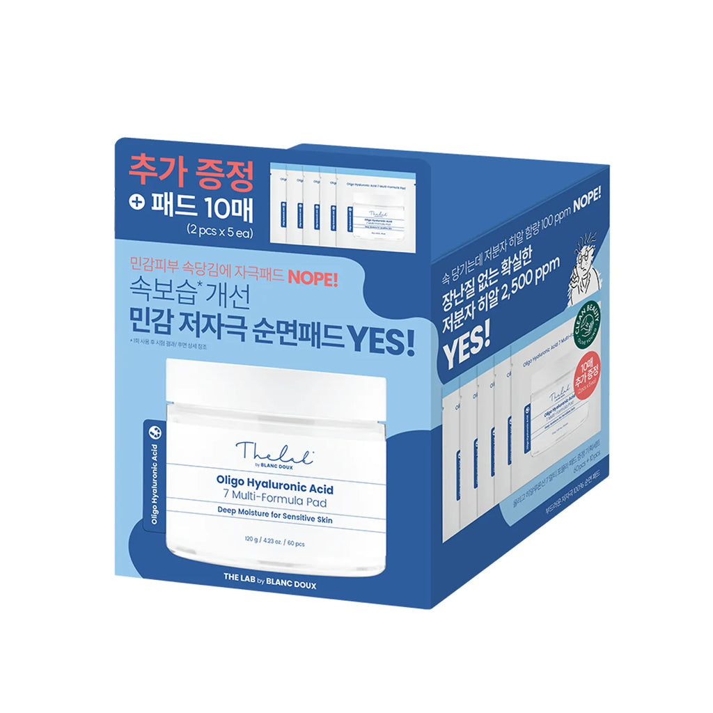THE LAB by blanc doux Oligo Hyaluronic Acid 7 Multi-Formula 60 Pads Special Offer (+10 Pads)