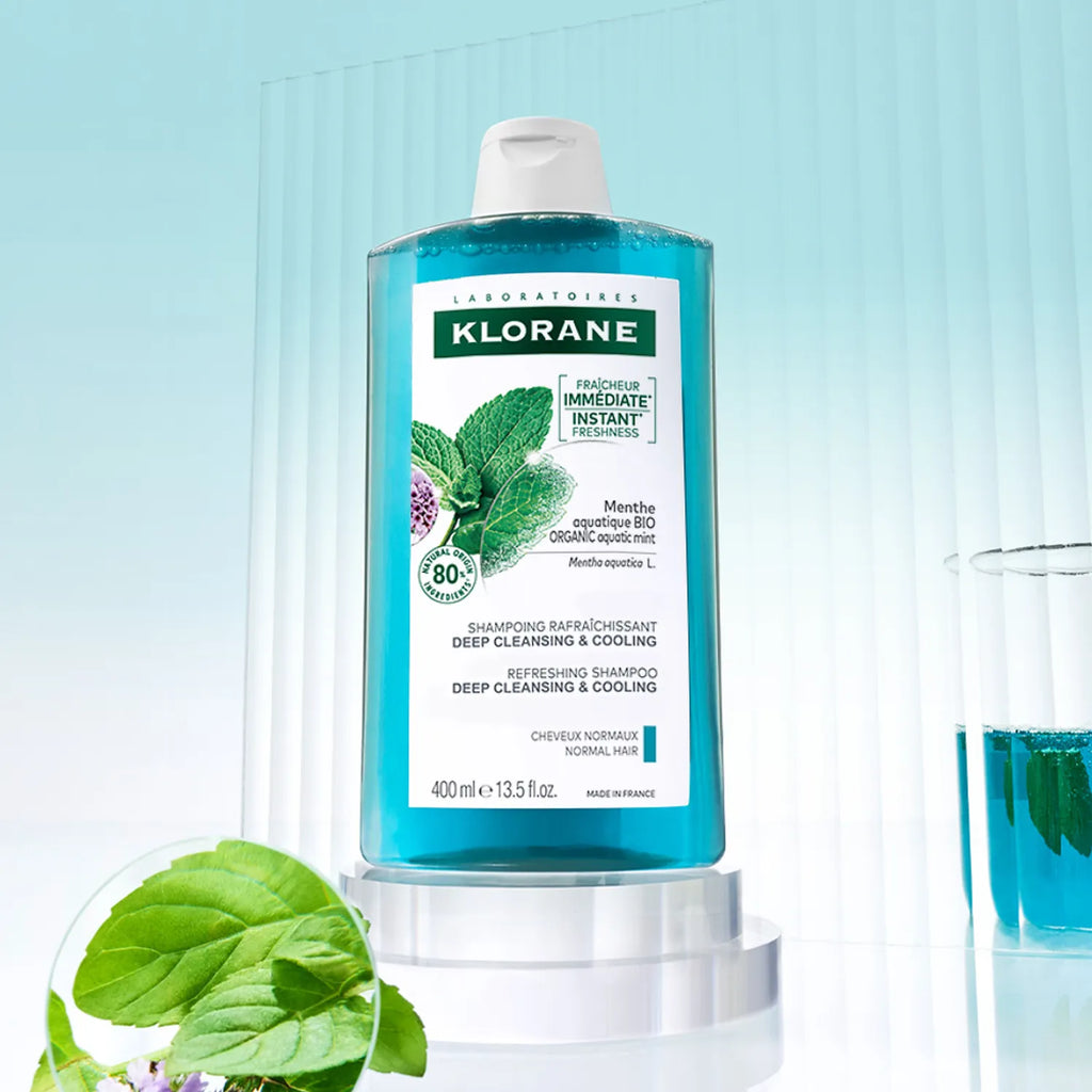 Klorane Aquamint Deep Cleansing & Colling Shampoo 400ml