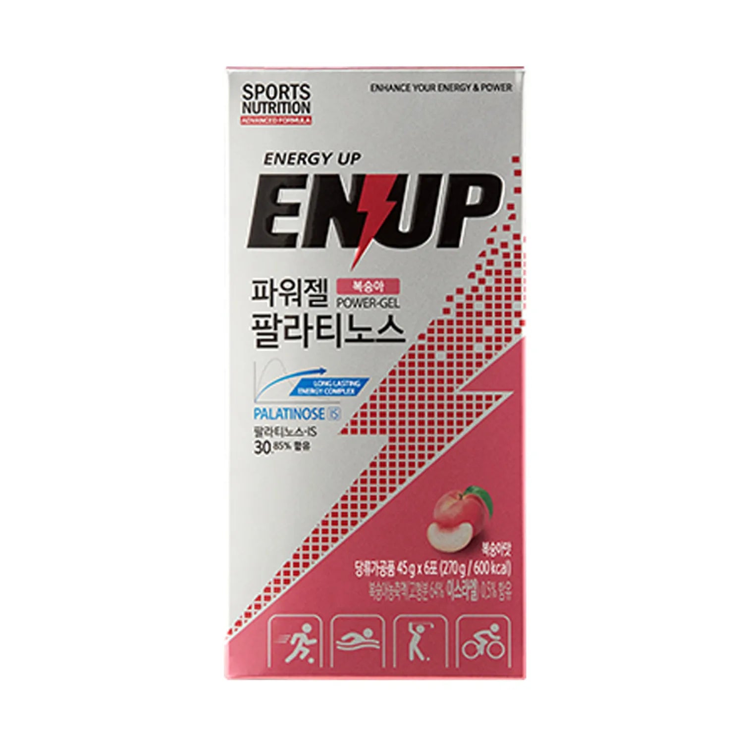 ENUP Power-Gel Palatinose #Peach 6 Sticks