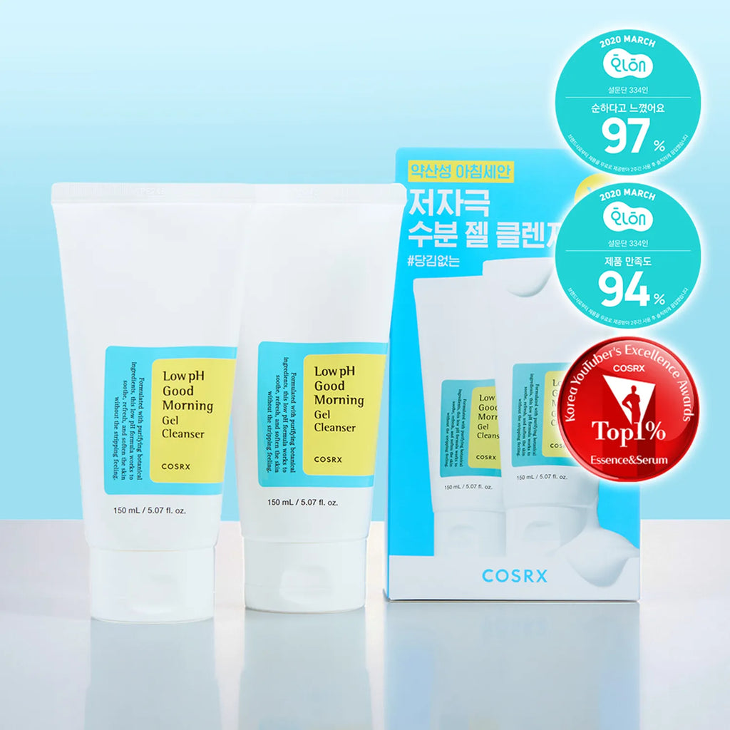 COSRX Low pH Good Morning Gel Cleanser 150mL Double Pack