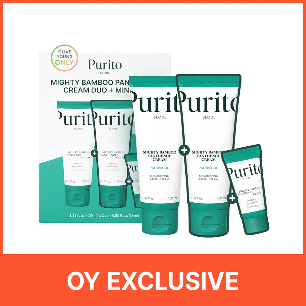 Purito Seoul Mighty Bamboo Panthenol Cream 100ml Duo Set (+15ml)