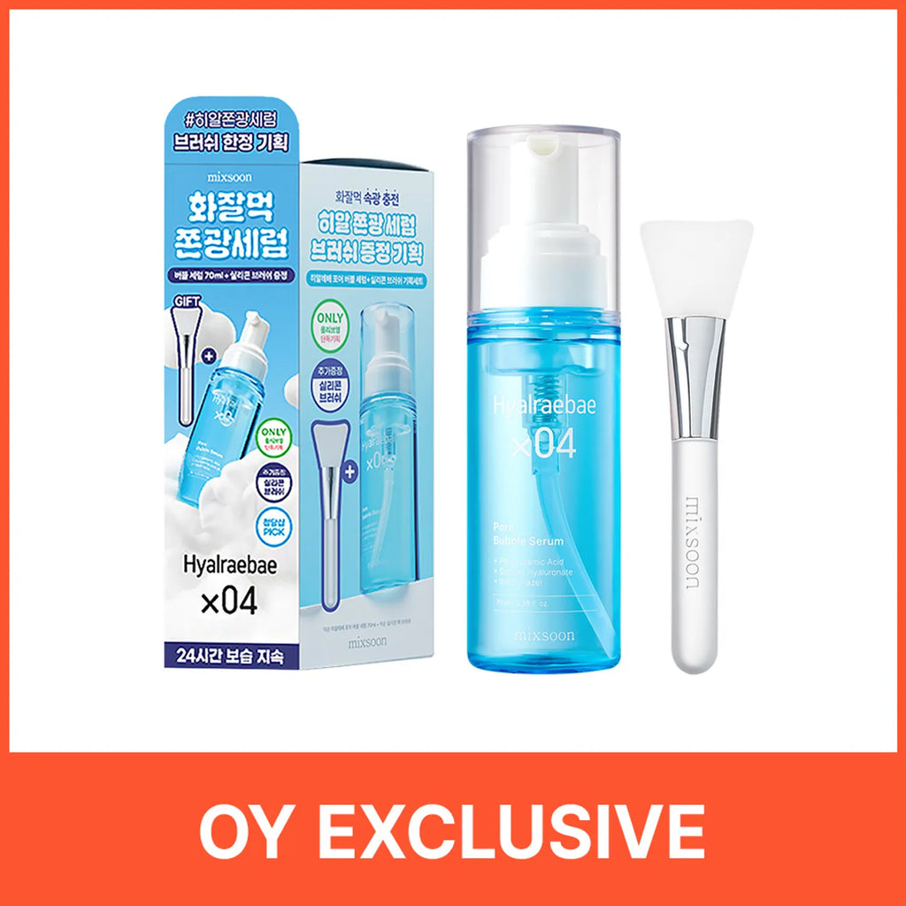 mixsoon Hyalraebae Pore Bubble Serum 70ml Set (+Pack Brush)
