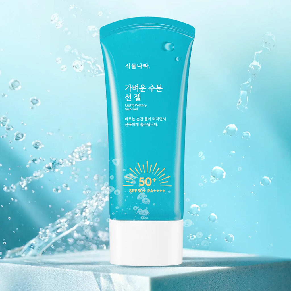 Shingmulnara Light Watery Sun Gel 60ml*2ea (+Foam Cleanser 15ml+Cleansing Oil 10ml)