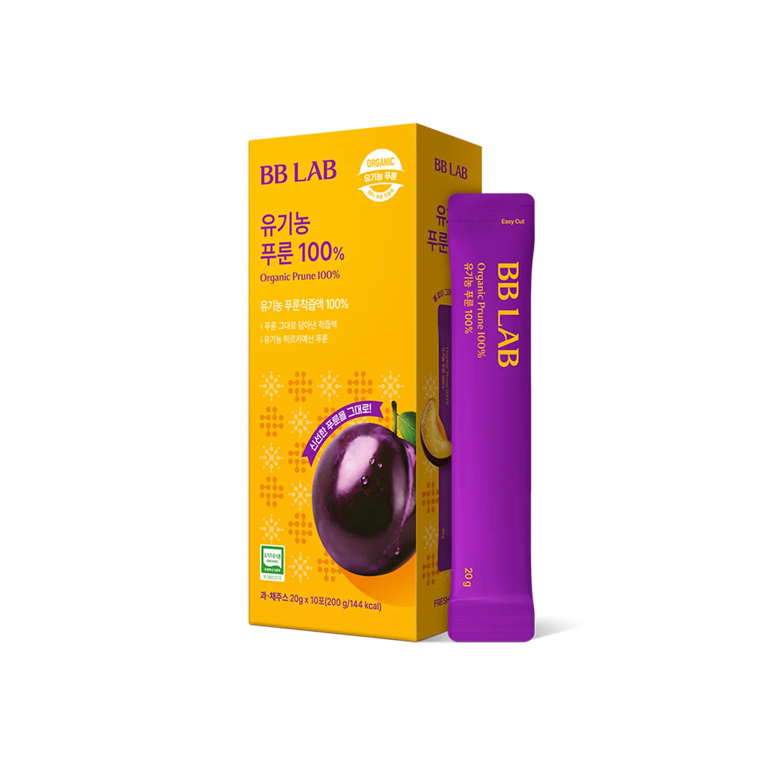 BB LAB Organic Prune 100% 10 Sticks (10-day supply)