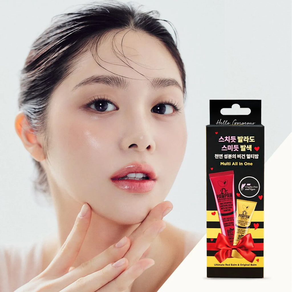 Dr.PAWPAW Vegan Red Balm Special Set (Red Balm 25mL+Original Balm 10mL)