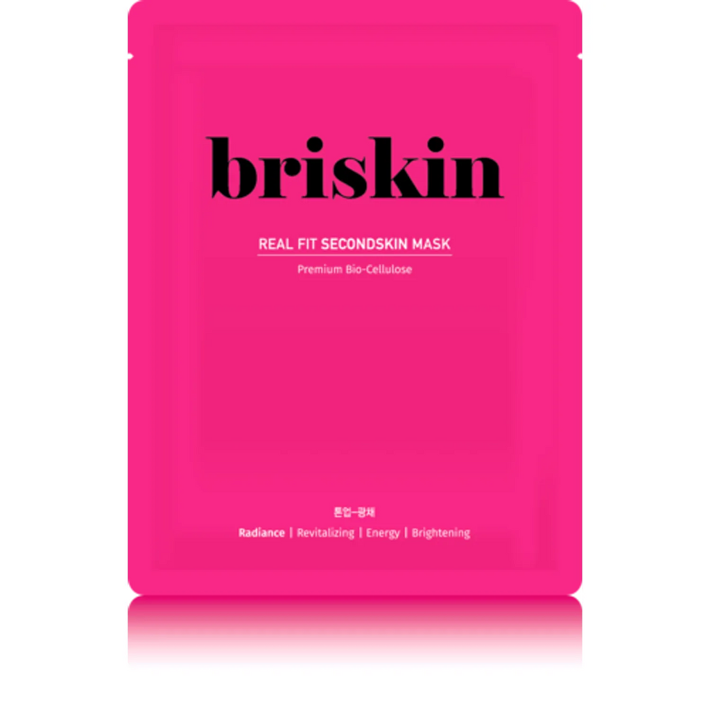 Briskin Real Fit Second Skin Mask Sheet Radiance 10 Sheets