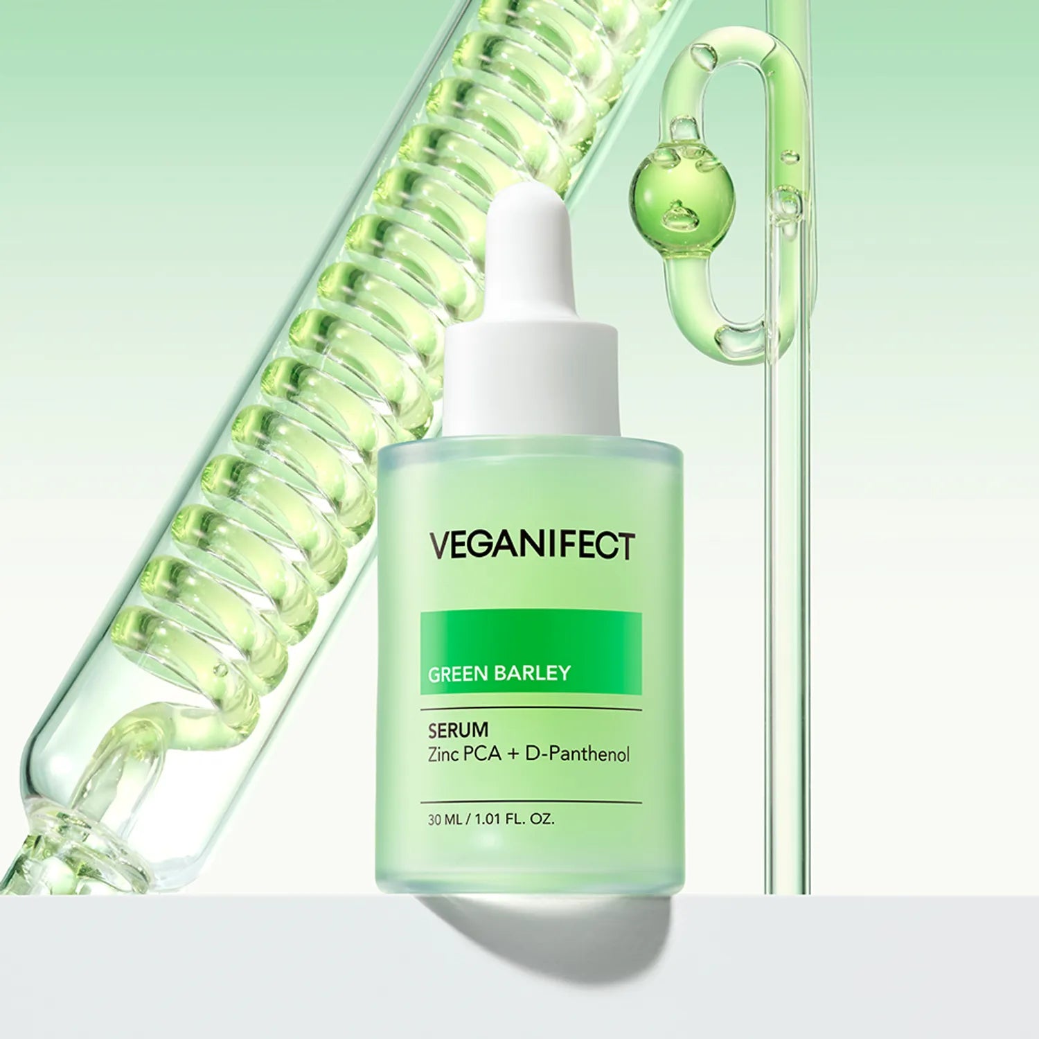 veganifect. Green Barley Zinc Serum 30ml