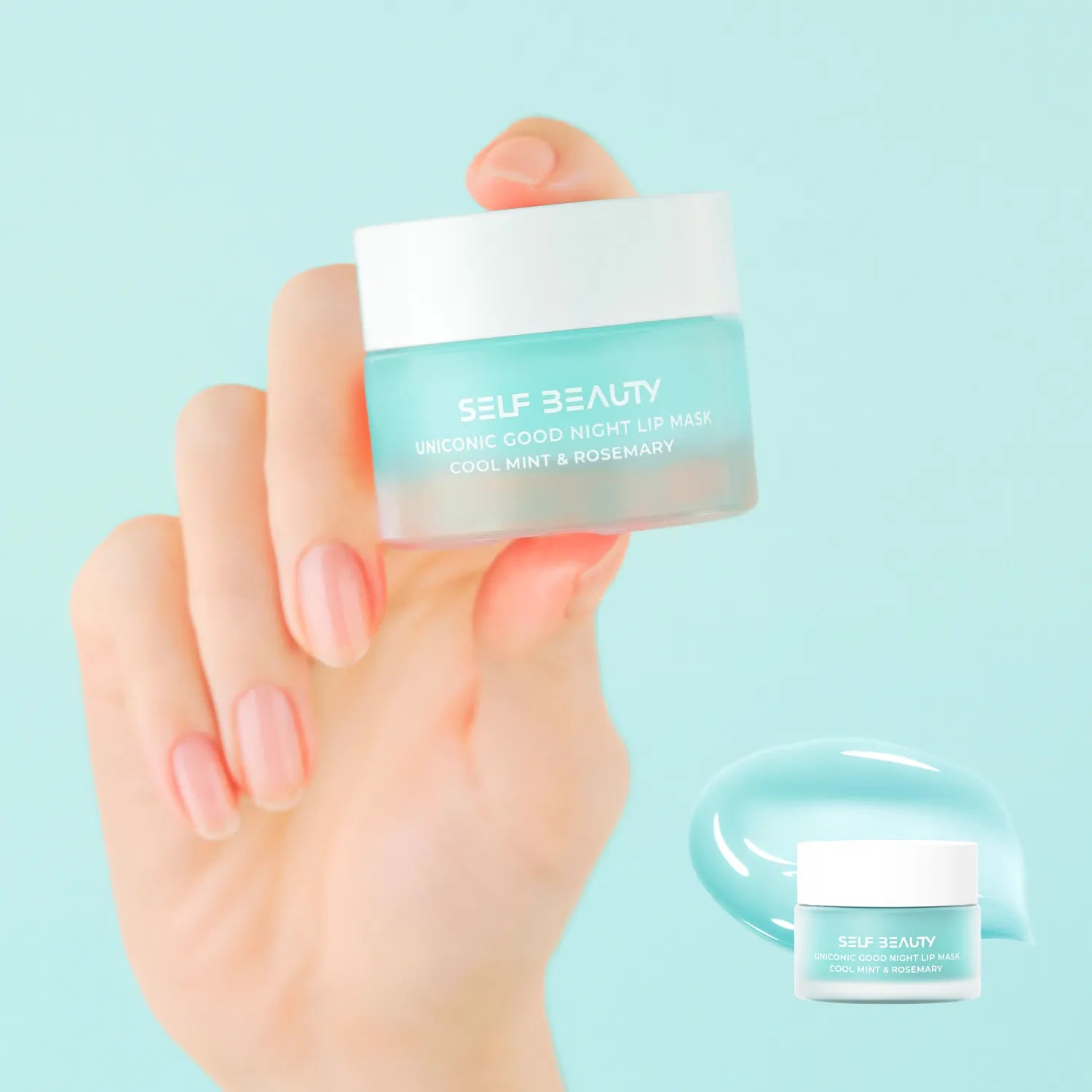 self beauty Uniconic Good Night Lip Mask #Cool Mint & Rosemary 14.5g