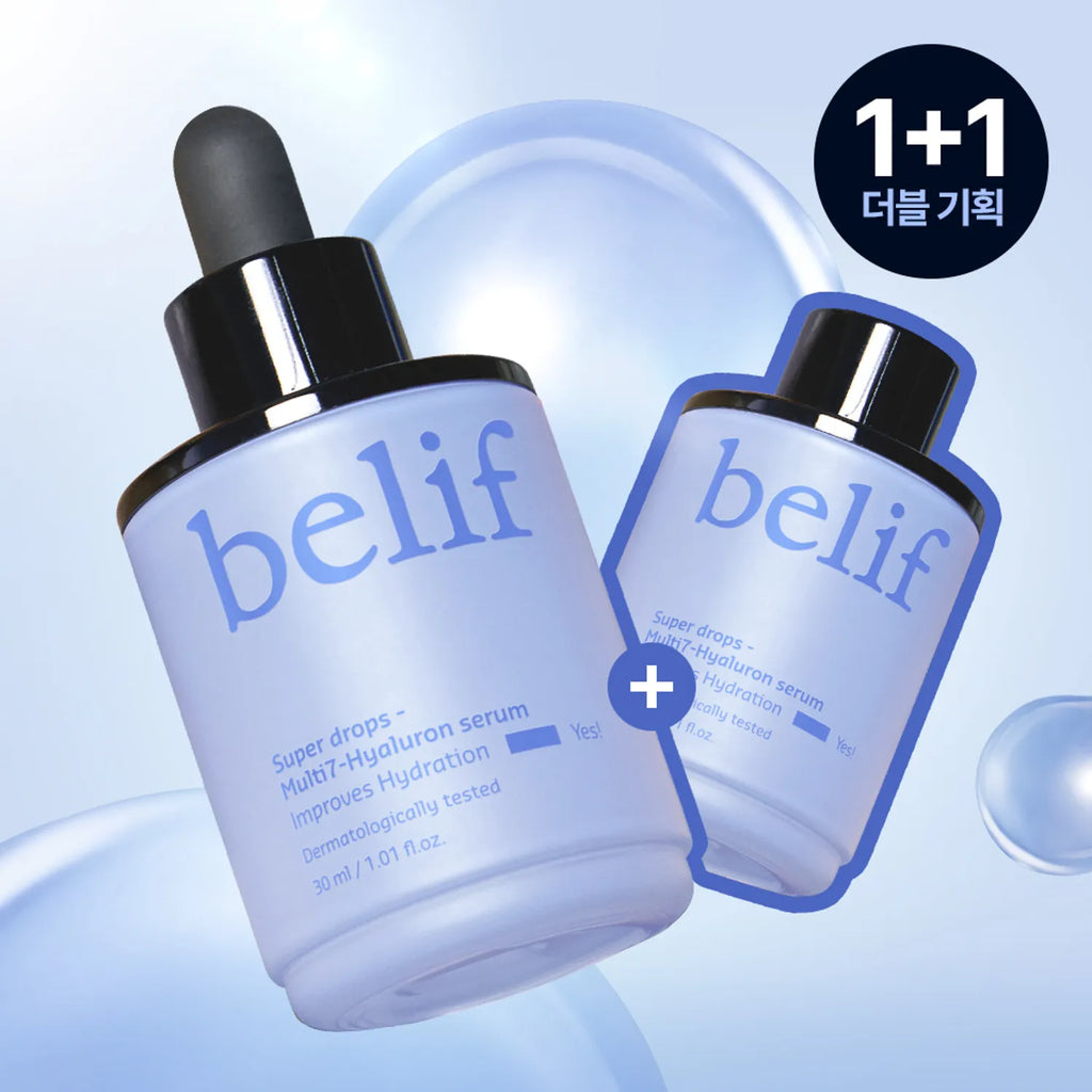 belif Super Drops Multi7-Hyaluron Serum 30ml 1+1 Set