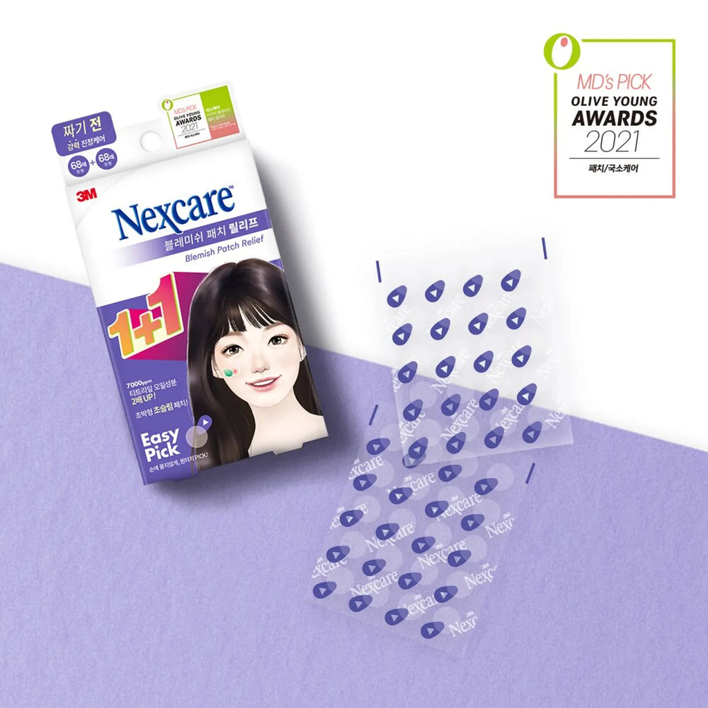 ★2021 Awards★Nexcare Easy Pick Blemish Patch Relief 68 Count 1+1