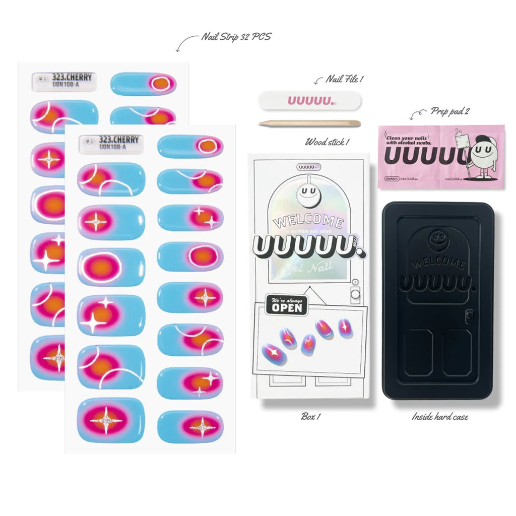 UUUUU Gel Nail 323. CHERRY 52g