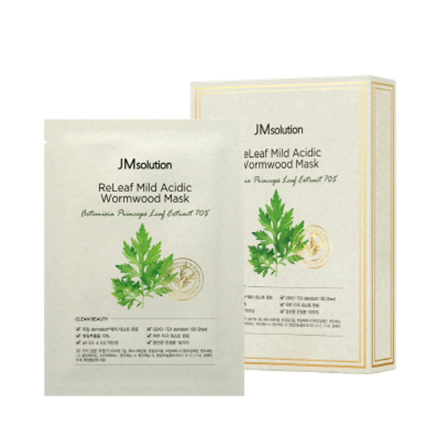 JMsolution ReLeaf Mild Acidic Wormwood Mask 10P