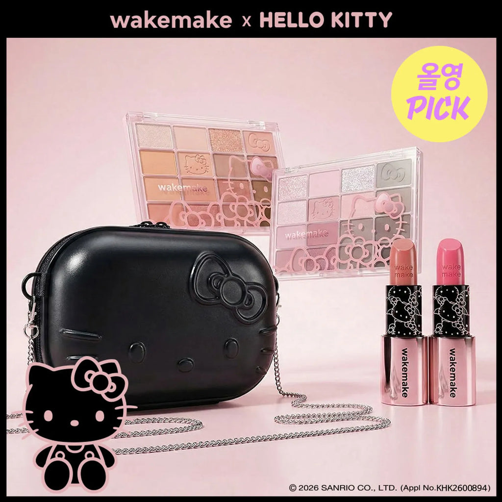 [HELLO KITTY] WAKEMAKE Lip & Eye Kit (Warm Tone / Cool Tone)