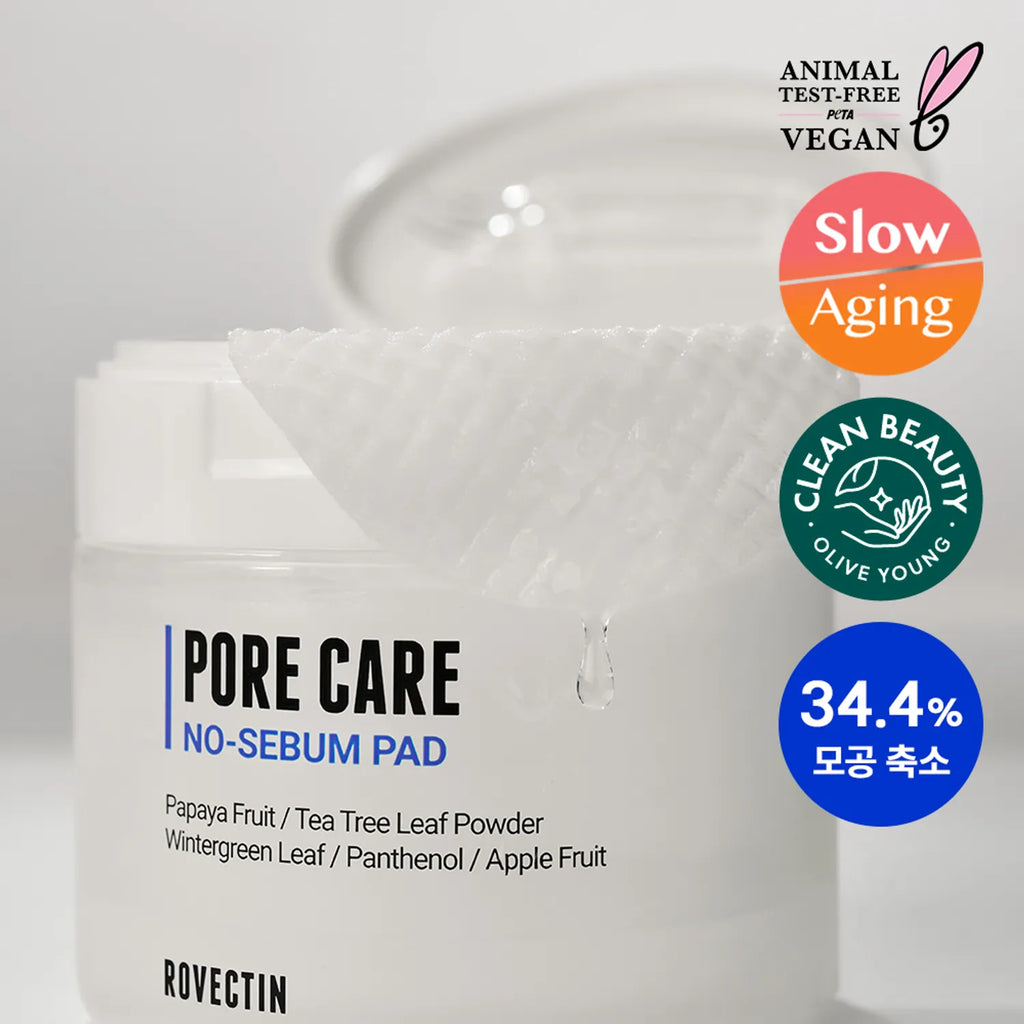 ROVECTIN Pore Care No Sebum Pad Portable (20P)