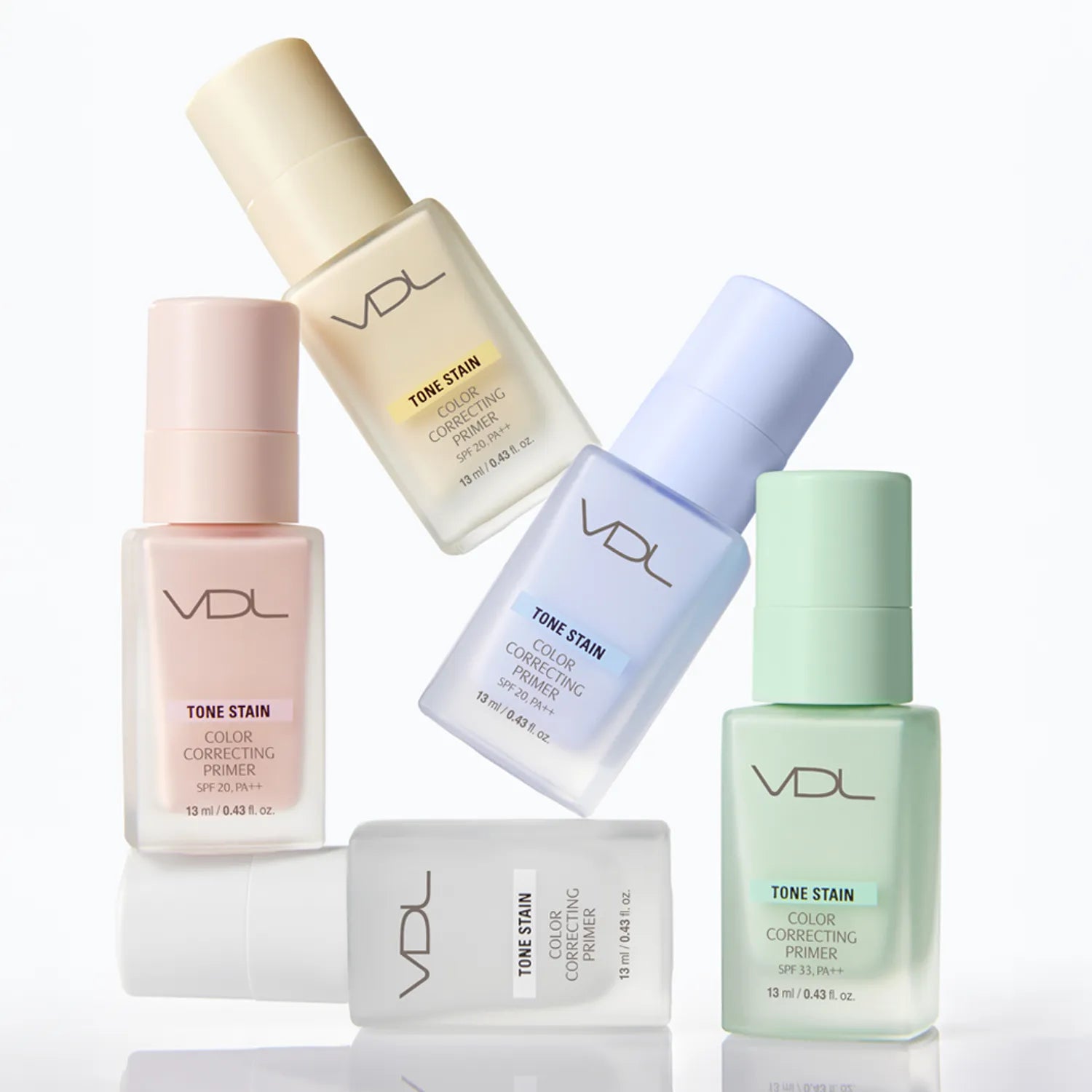[Mini] VDL Tone Stain Color Correcting Primer 13ml (5 Colors)