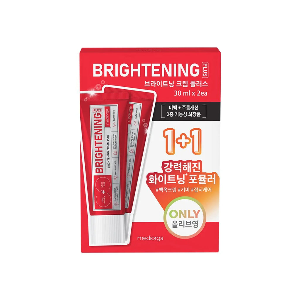mediorga Brightening Cream Plus 1+1 Special Set (30mL+30mL)