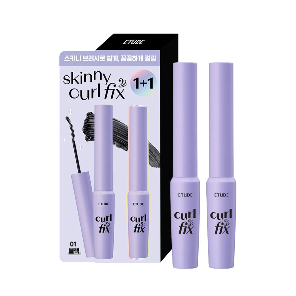 ETUDE Curl Fix Skinny Mascara 1+1 Set (3 Colors)