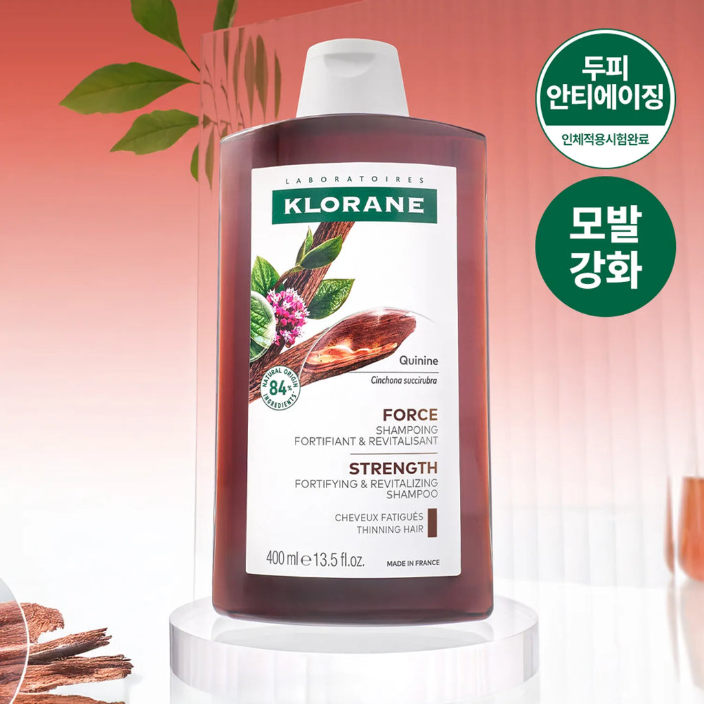 KLORANE Quinine & Edelweiss Strenghthening Shampoo 400ml Set