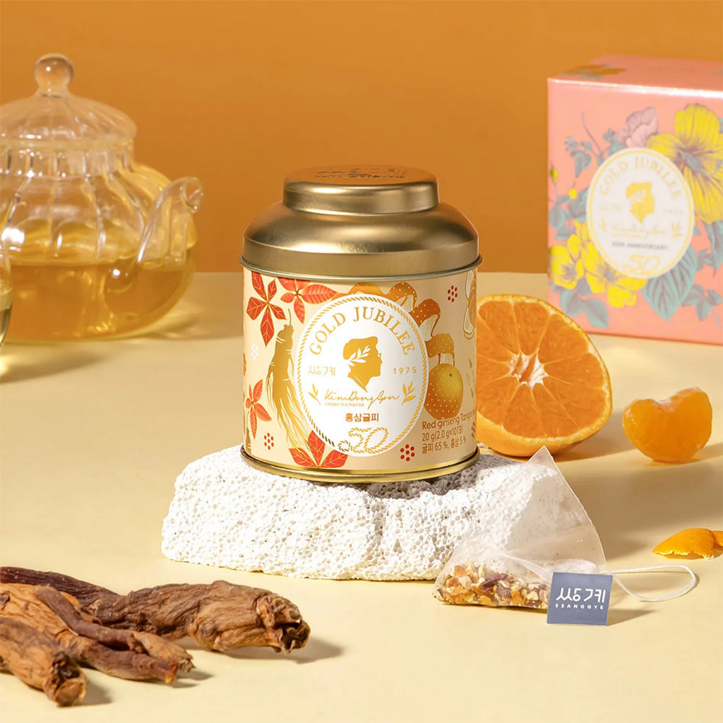 Ssanggye Gold Jubilee #Red Ginseng Tangerine Peel Tea 10ea