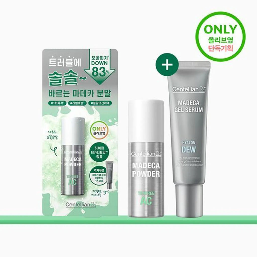 Centellian24 Madeca Powder Tea Tree AC 6g Set (+Gel Serum 15ml)