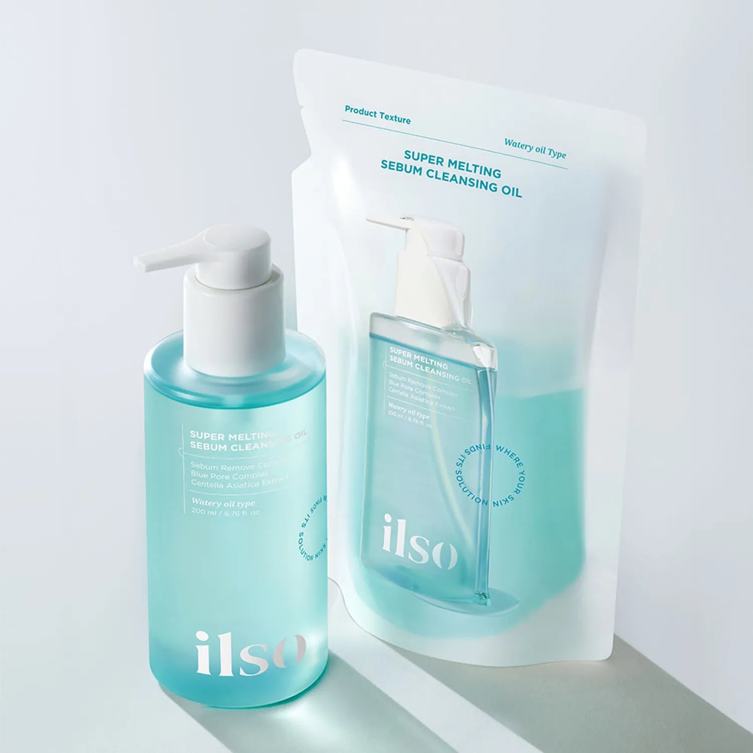 ilso Super Melting Sebum Cleansing Oil 200ml Set (+Refill 200ml)