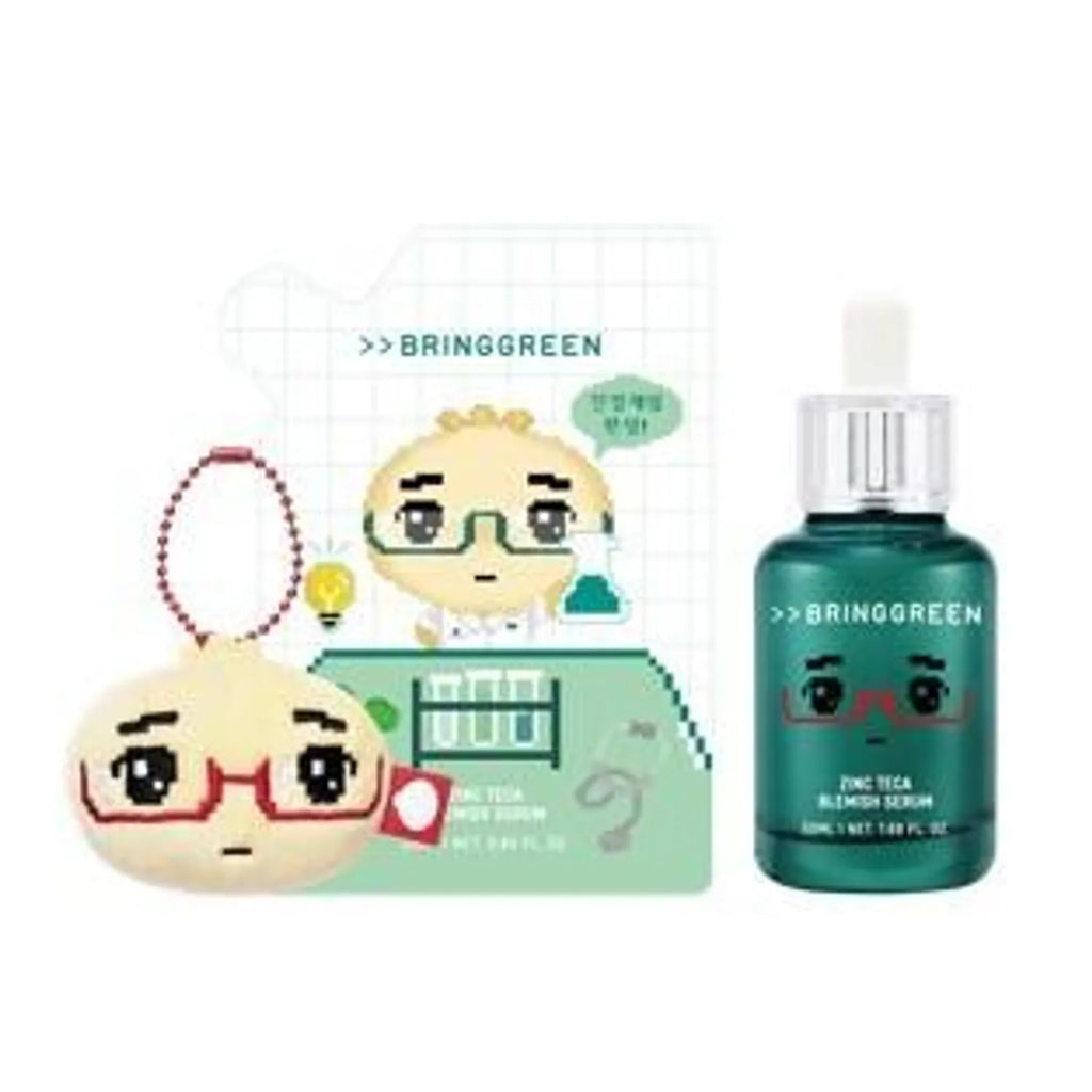 [Angyeong Mandu Edition] BRINGGREEN Zinc Teca Blemish Serum 50ml + 25ml Refill Set (+Angyeong Mandu Plush Keyring)