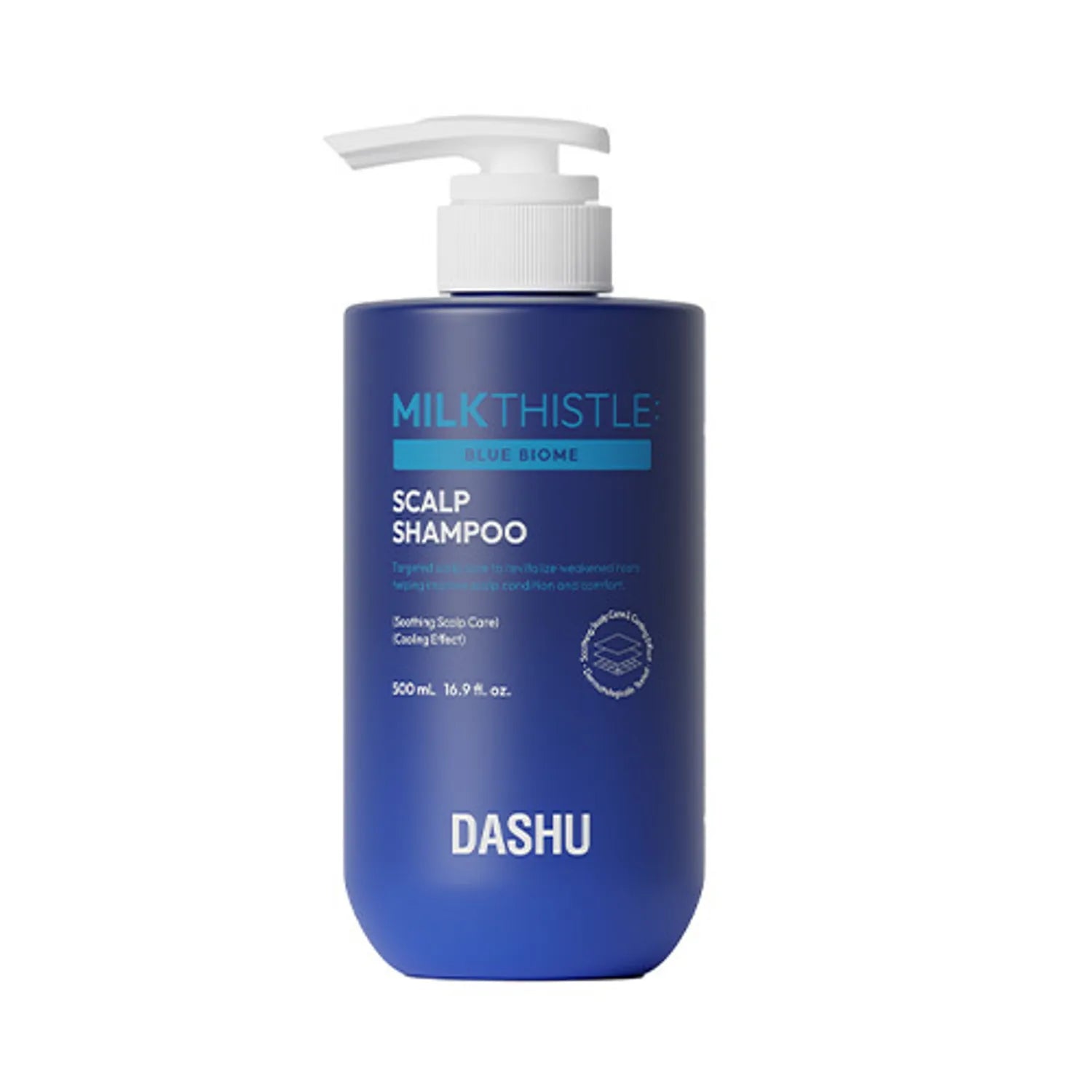 DASHU Daily Milk Thistle Blue Biome Scalp Shampoo 500ml
