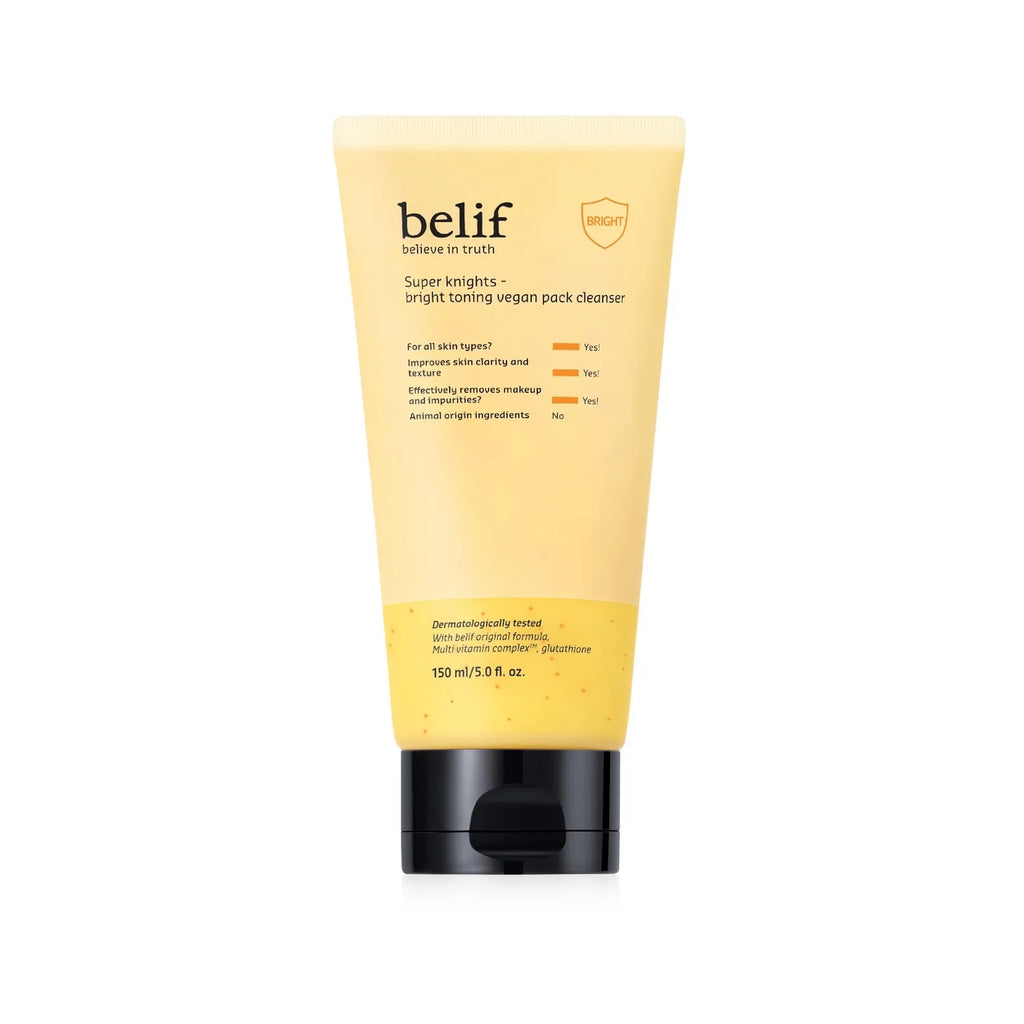belif Super Knights Bright Toning Vegan Pack Cleanser 150ml 1+1 Set