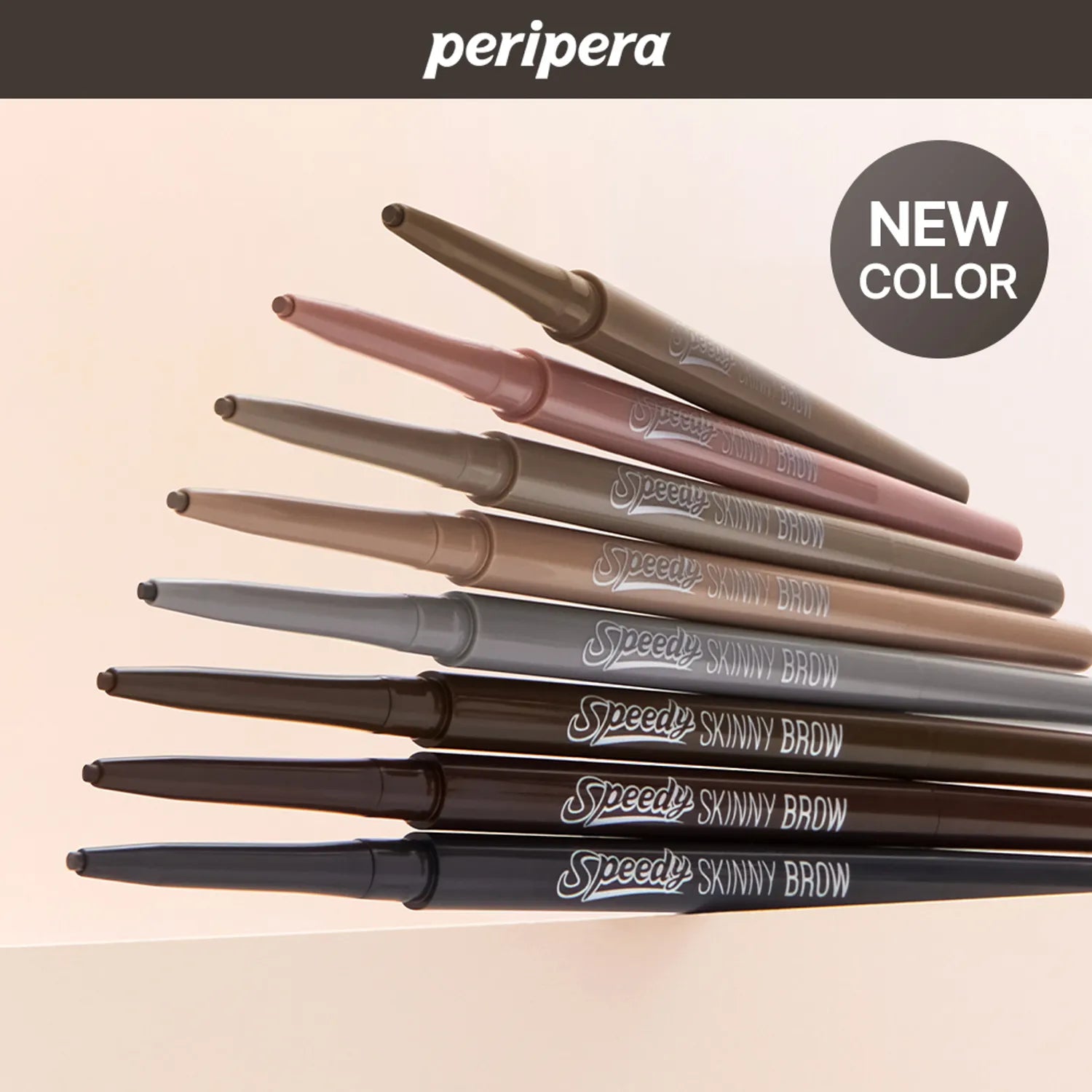 [mangomee Edition] peripera Speedy Skinny Brow Double Set (1+1) (+Lucky Charm) (3 Colors)