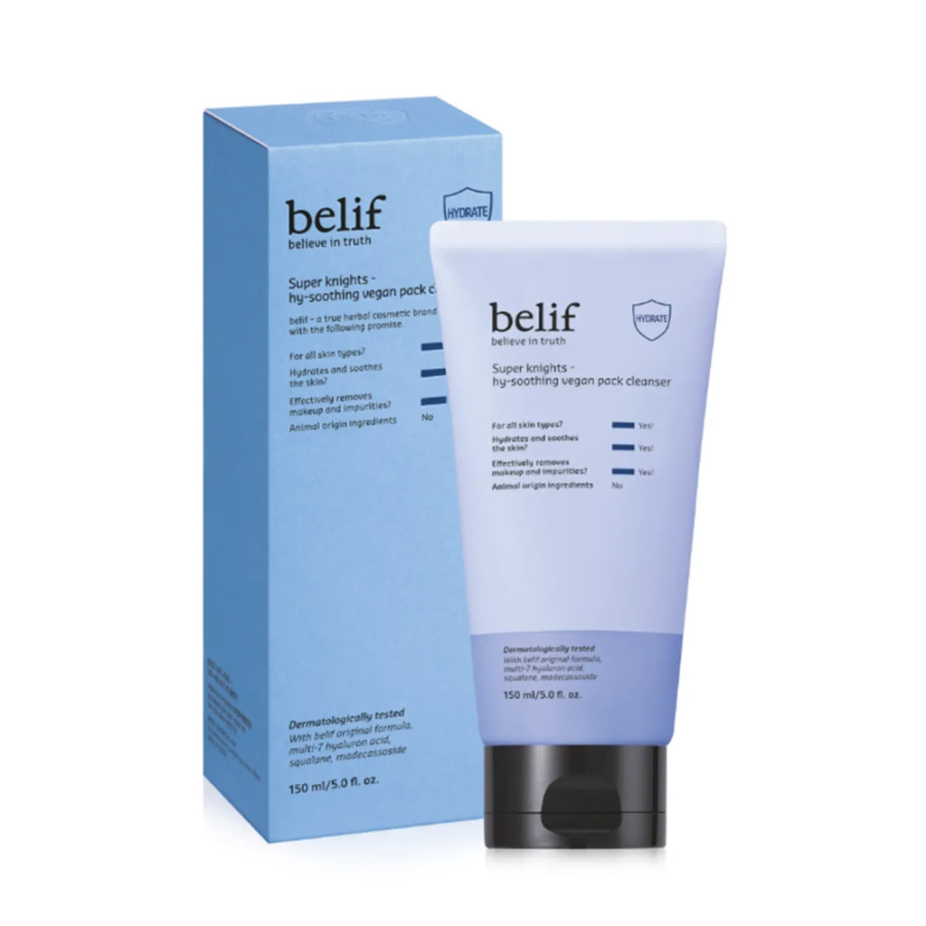 belif Super Knights Hy-Soothing Vegan Pack Cleanser 150ml