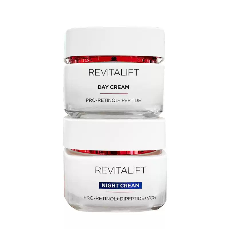 L'OREAL Revitalift Day Cream 50ml~ Night Cream 50ml