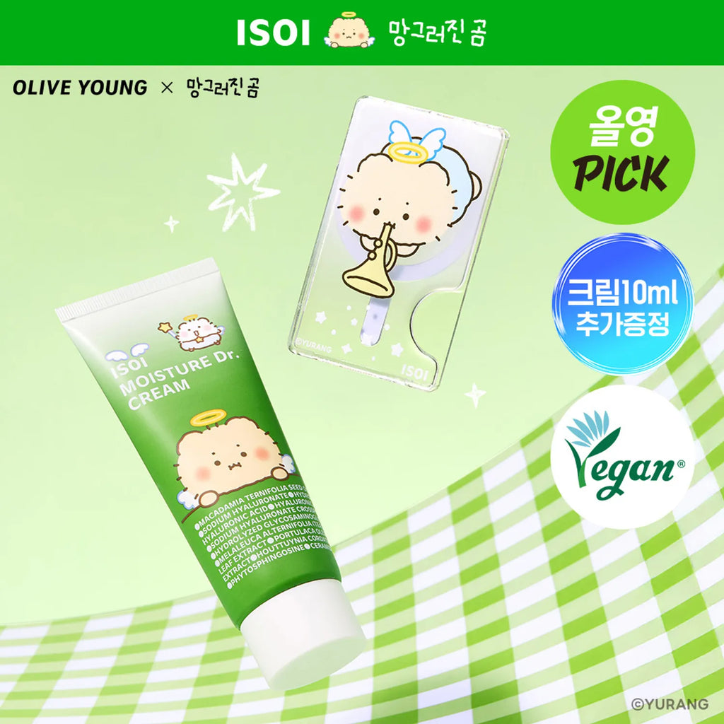 [mangomee EDITION] ISOI Moisture Dr. Cream 100ml Set (+10ml+MagSafe Card Wallet)