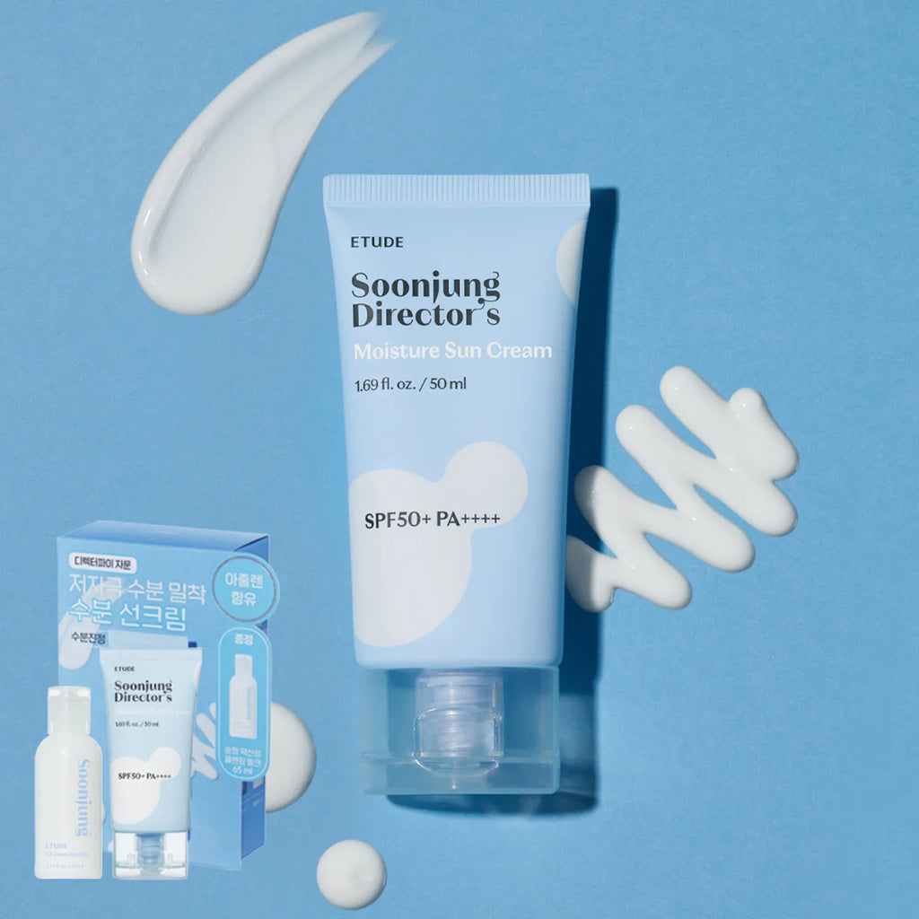 ETUDE Soonjung Director&rsquo;s Moisture Sun Cream 50ml Set (+pH 5.6 Cleansing Milk 65ml)