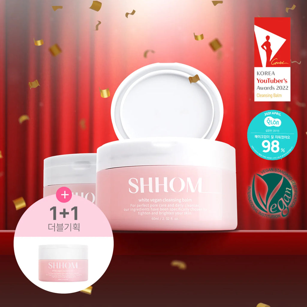 SHHOM White Vegan Cleansing Balm 60ml Double pack